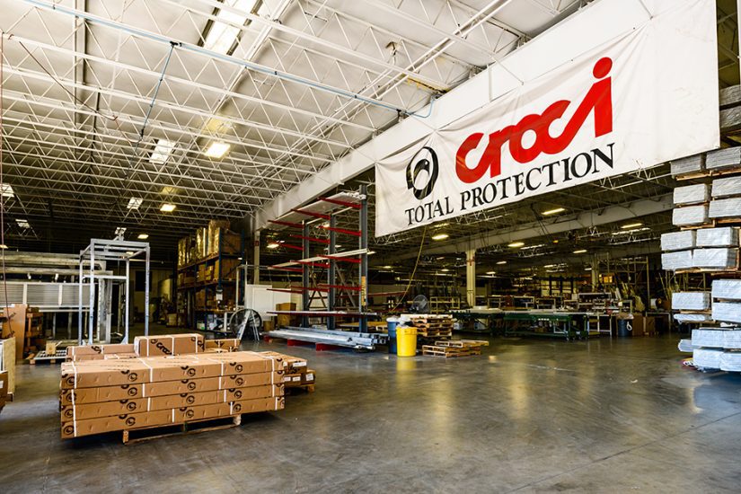 Croci warehouse for shutter manufacturing